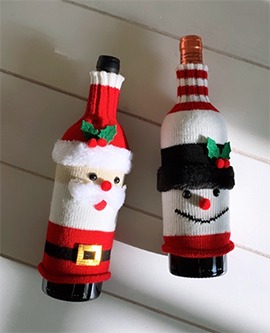 Knit Christmas Bottle Cover 니트크리스마스보틀커버