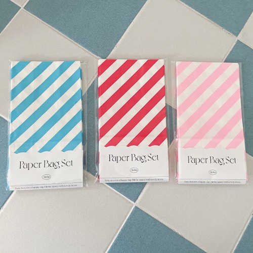 Stripe Paper Bag 스트라이프종이봉투(10장)