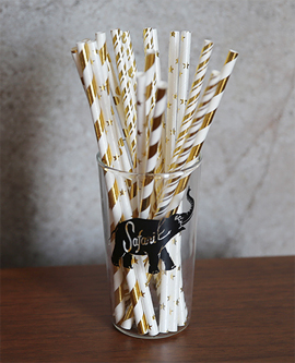 Gold Paper Straw