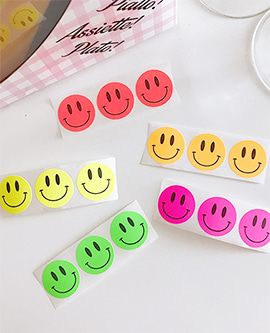Neon Smile Sticker (20ea)