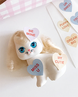 Message Heart Candy Sticker (13ea)