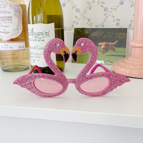 Glitter Flamingo Glasses 글리터플라밍고안경