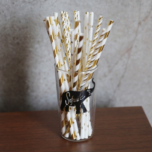 Gold Paper Straw