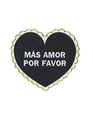 [DARLING DISTRACTION]MAS AMOR PATCH BLK